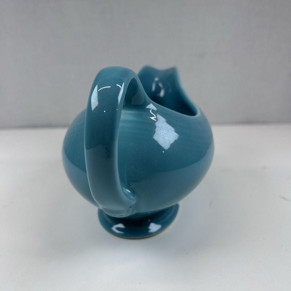 Homer Laughlin Fiesta Ware Turquoise Gravy Boat Kitchen Serving Sauce - Picture 5 of 7